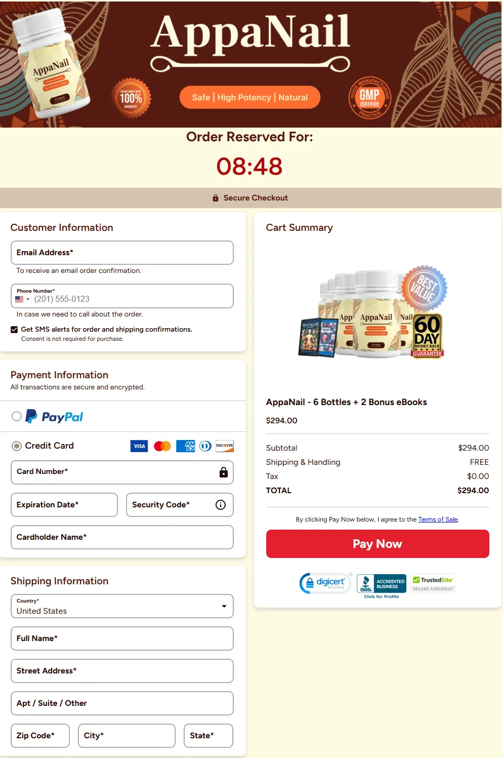 Appanail Checkout